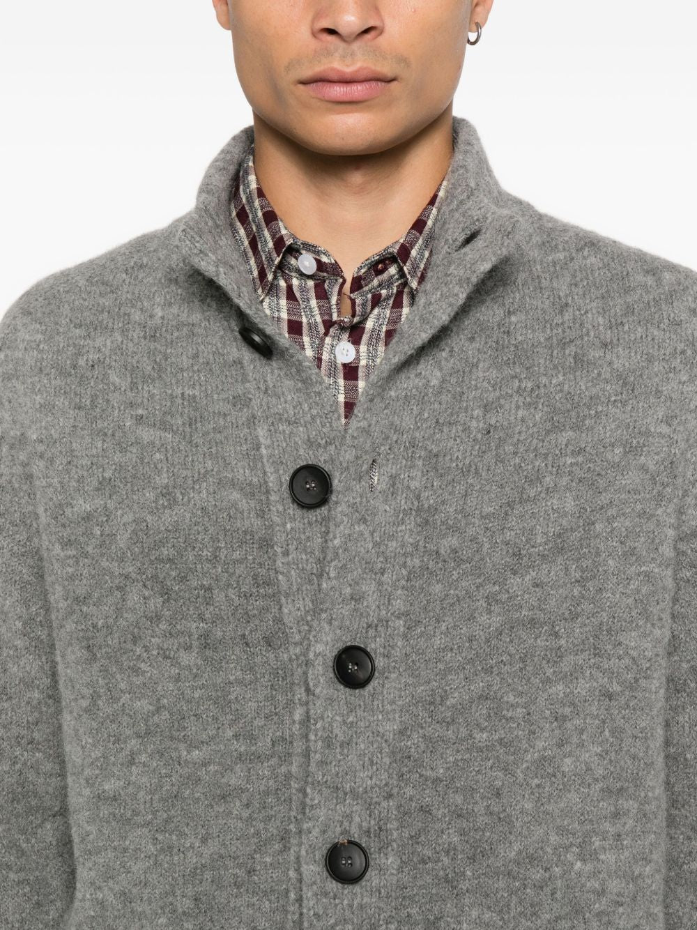 Cardigan Blouson in Alpaca e Lana BB3MLMWA5R 930 FILIPPO DE LAURENTIS 