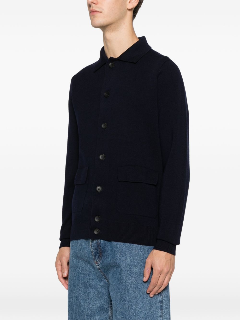 Field Jacket in Lana Merino FJ1MLTPWM14M 881 FILIPPO DE LAURENTIS 