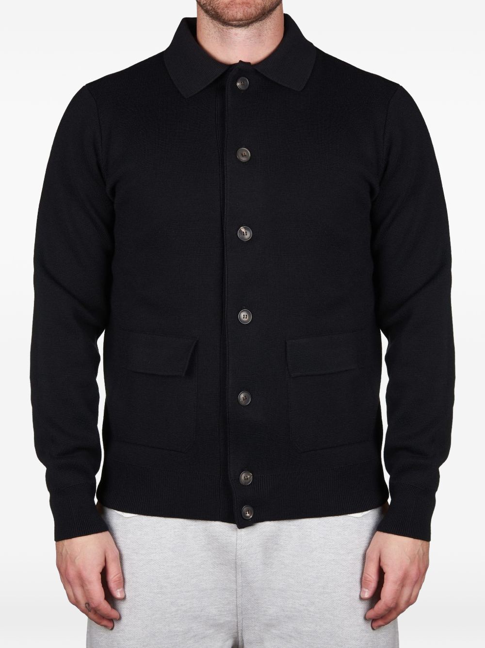 Field Jacket in Lana Merino FJ1MLTPWM14M 990 FILIPPO DE LAURENTIS 