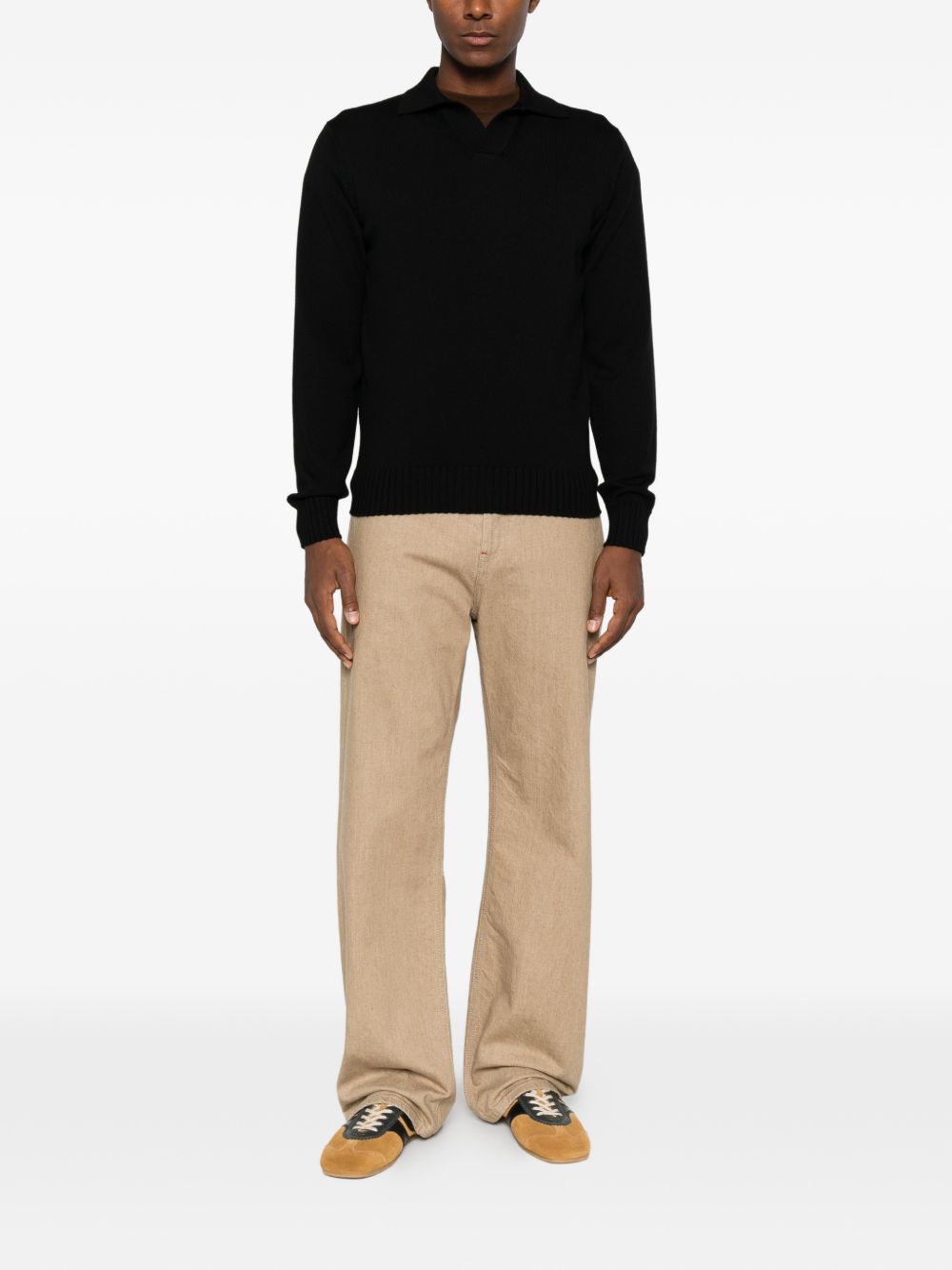 Polo Skipper in Lana Merino PL3MLSKWM8R 990 FILIPPO DE LAURENTIS 