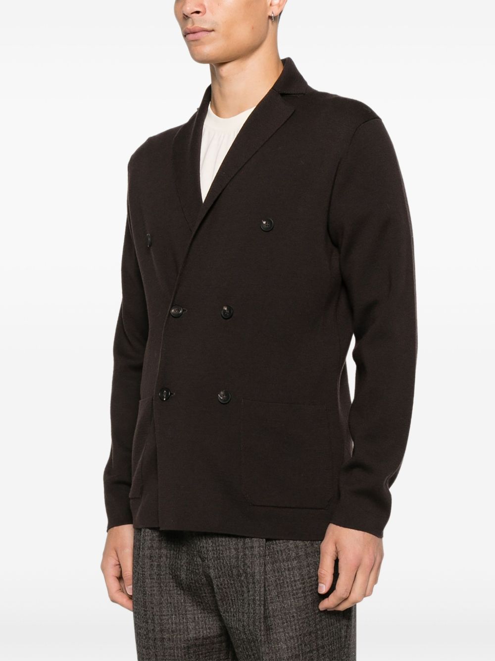 Giacca Doppiopetto in Lana Merino RJMLDPTWM14M 280 FILIPPO DE LAURENTIS 