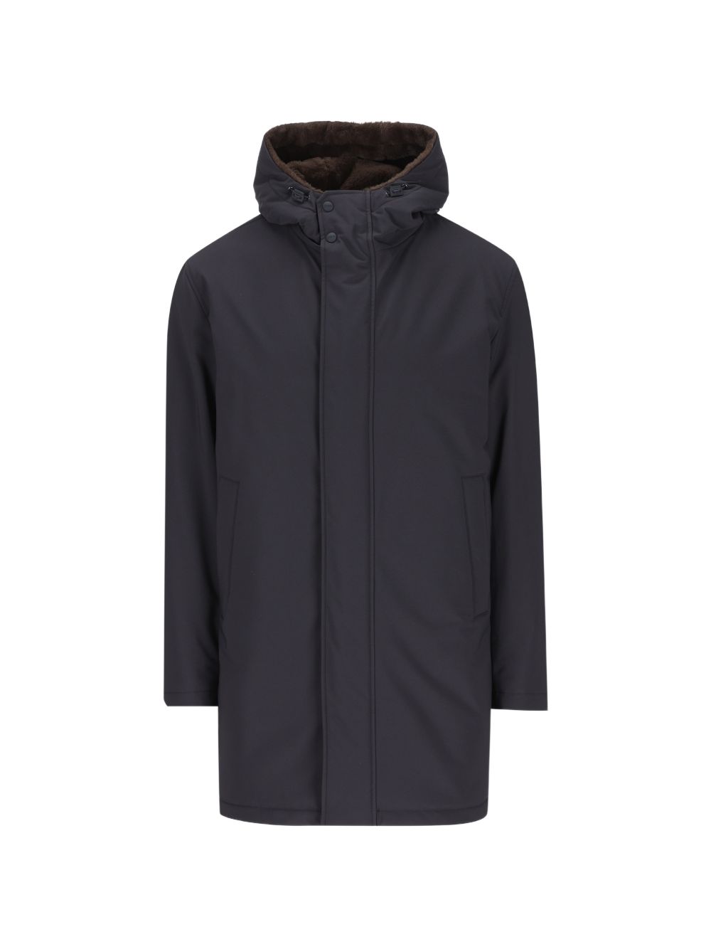 Parka Keystone Con Interno In Contrasto PA000190U12923 9200 BLUE NAVY HERNO 