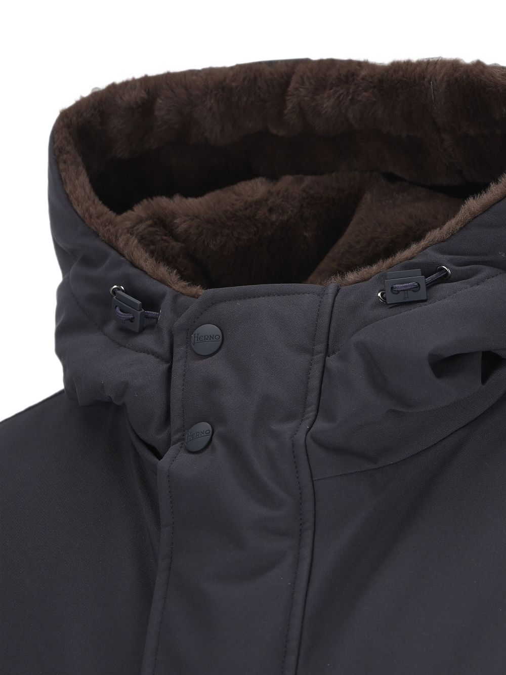 Parka Keystone Con Interno In Contrasto PA000190U12923 9200 BLUE NAVY HERNO 