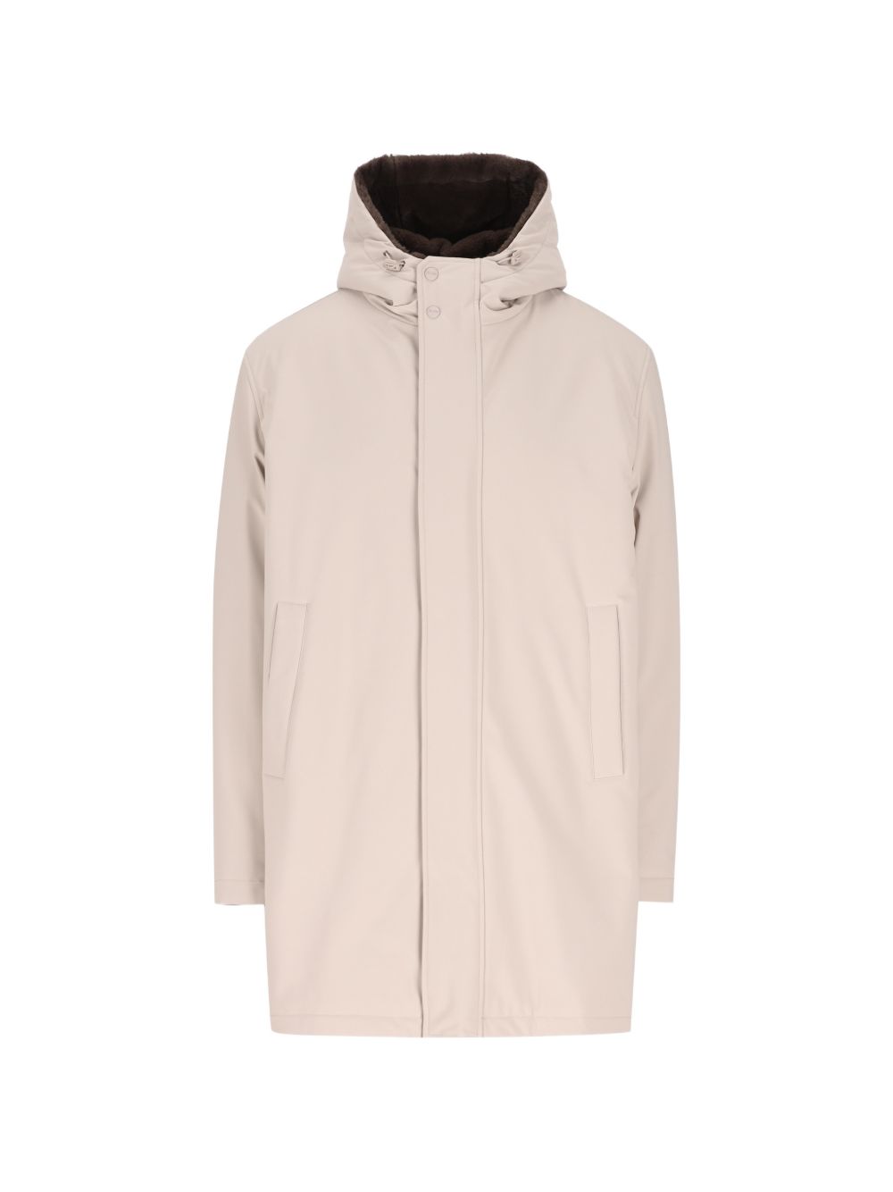Parka Keystone Con Interno In Contrasto PA000190U12923 9403 GRIGIO PERLA HERNO 
