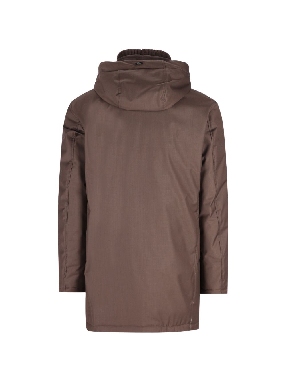 Giaccone Con Collo In Maglia PI001155U12638 8800 MARRONE SCURO HERNO 