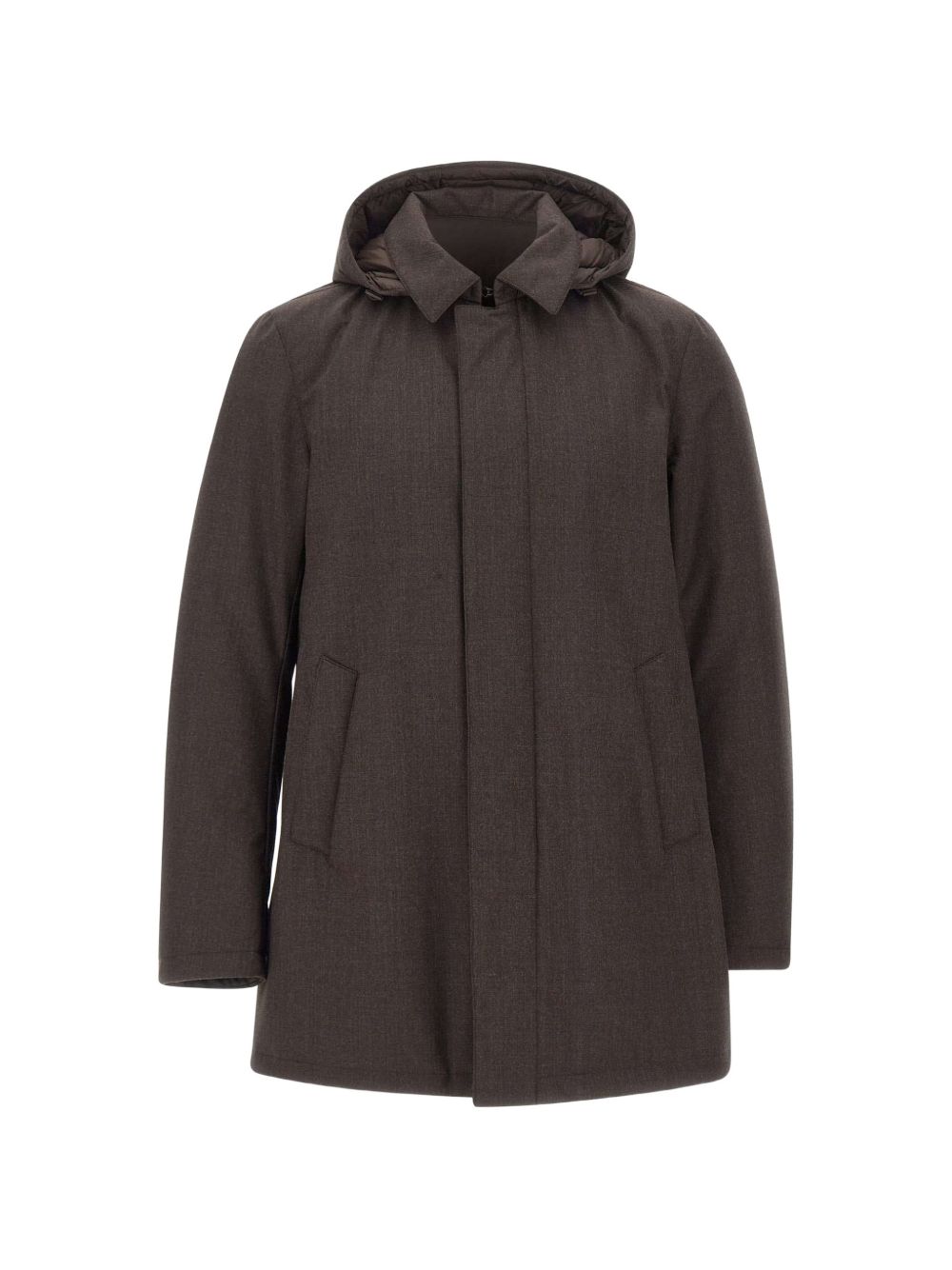 Piumino Corto Medio PI001380U33498 8800 MARRONE SCURO HERNO 