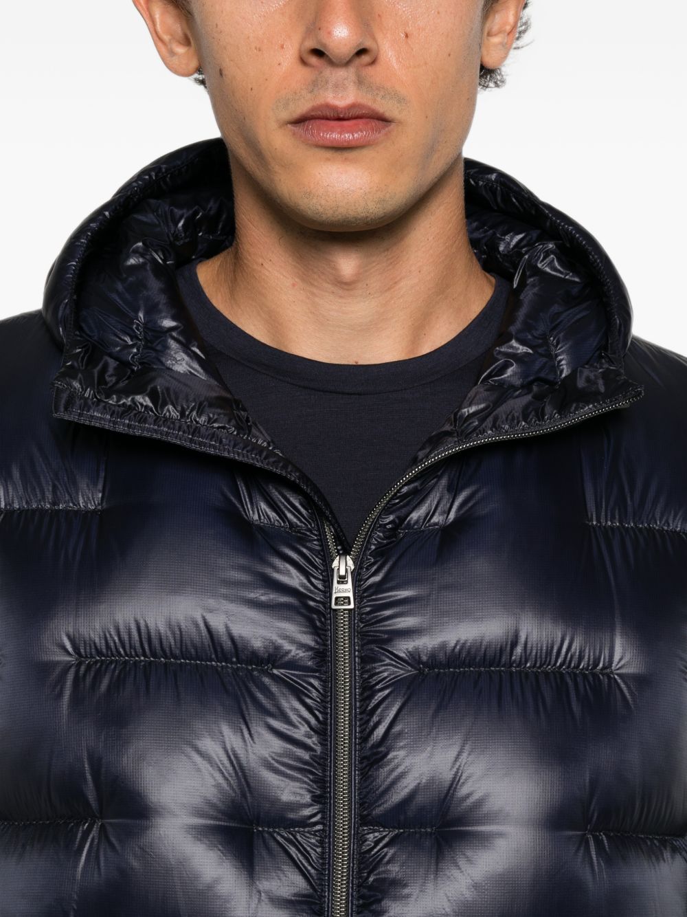 Piumino Medio Corto PI001396U12930 9200 BLUE NAVY HERNO 