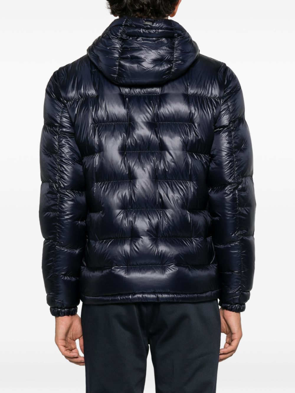 Piumino Medio Corto PI001396U12930 9200 BLUE NAVY HERNO 