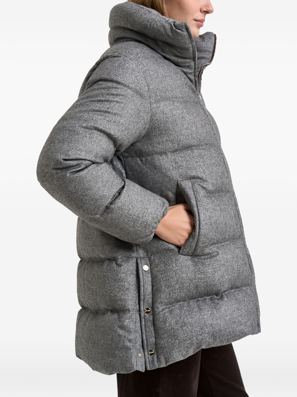 Piumino In Cashmere PI002293D38087 9430 GRIGIO HERNO 