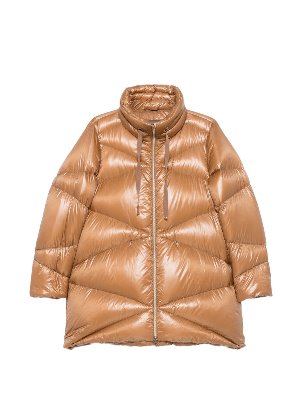 Piumino Lungo Losanga Ampia PI002313D12017Z 2157 CAMMELLO HERNO 