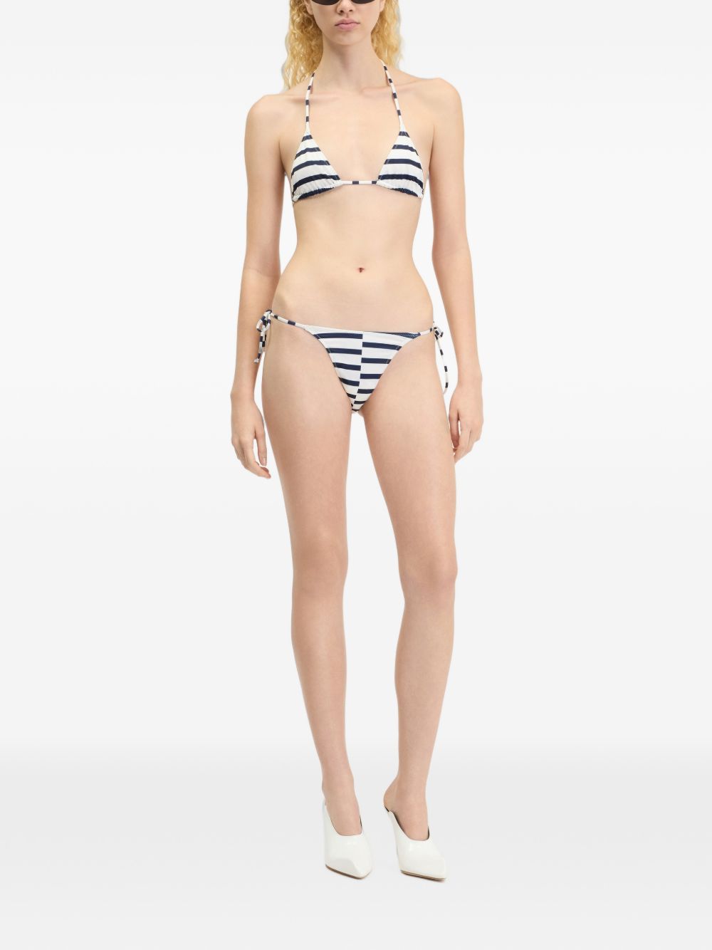 Bikini Smoking Woman 2604WBS050J086P0159 0159 WHITE NAVY JEAN PAUL GAULTIER 