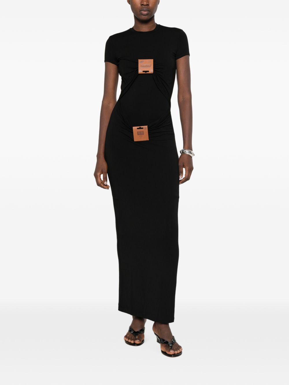 Abito Lungo In Viscosa Jersey 2604WDR164J076 00 BLACK JEAN PAUL GAULTIER 