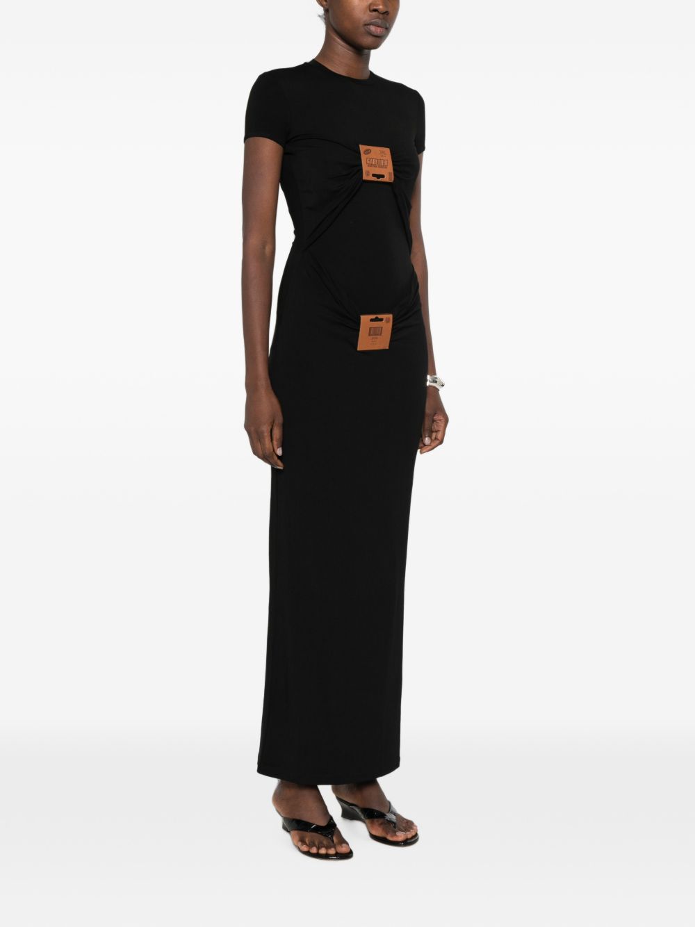 Abito Lungo In Viscosa Jersey 2604WDR164J076 00 BLACK JEAN PAUL GAULTIER 