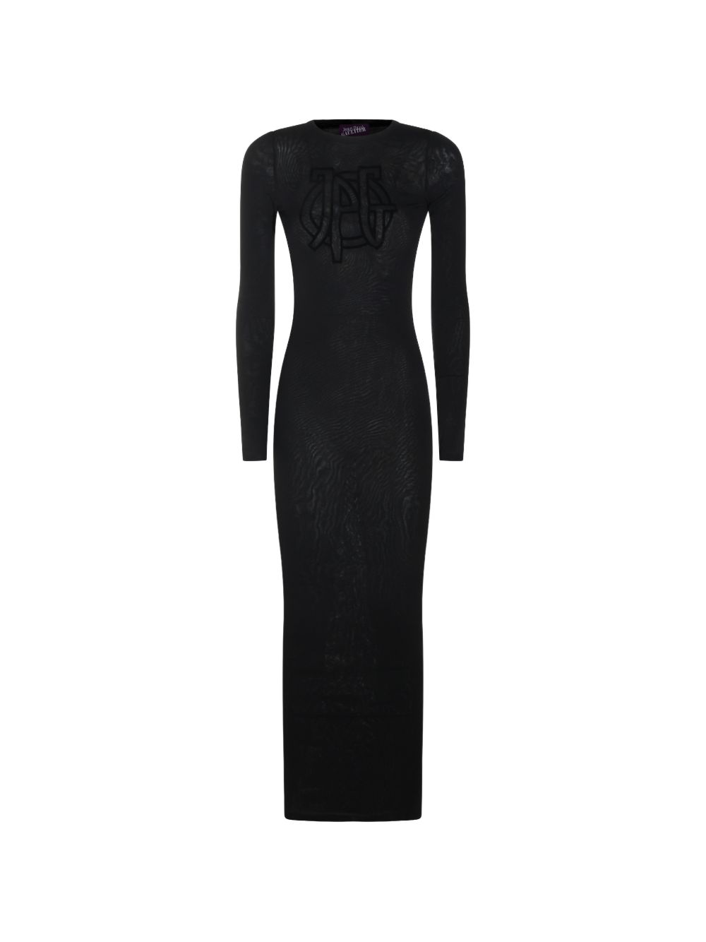 Abito In Mesh Con Logo 2604WDR185M000 00 BLACK JEAN PAUL GAULTIER 
