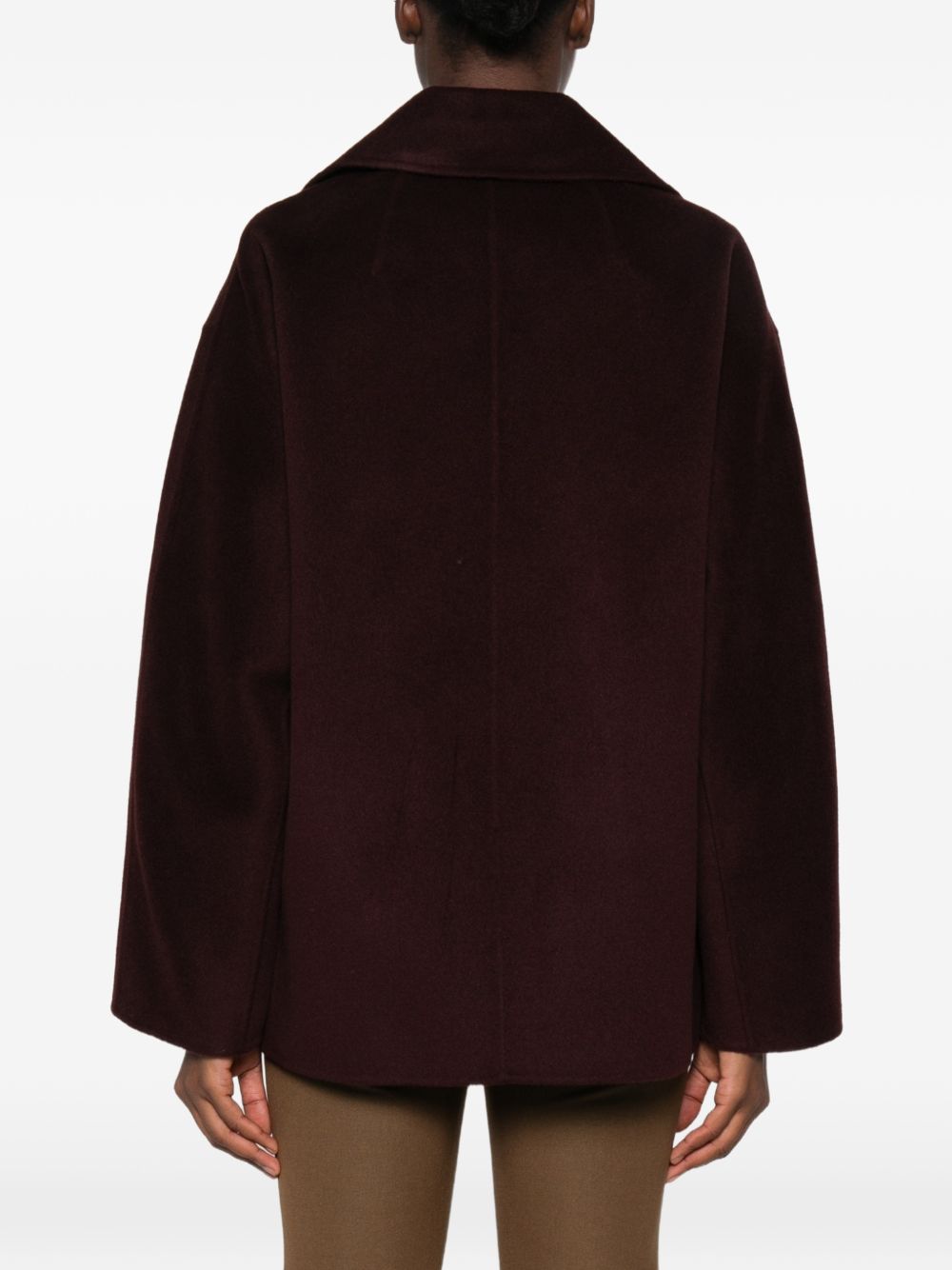 Cappotto Flavia double face in lana e cashmere JF010041 0132 MAHOGANY JOSEPH 