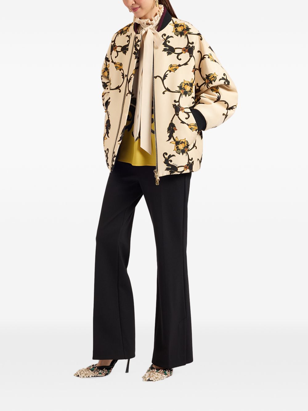 Bomber Brooklyn Stampa Buttercup JAC0128CAD001BTC01 WH01 BUTTERCUP LA DOUBLEJ 