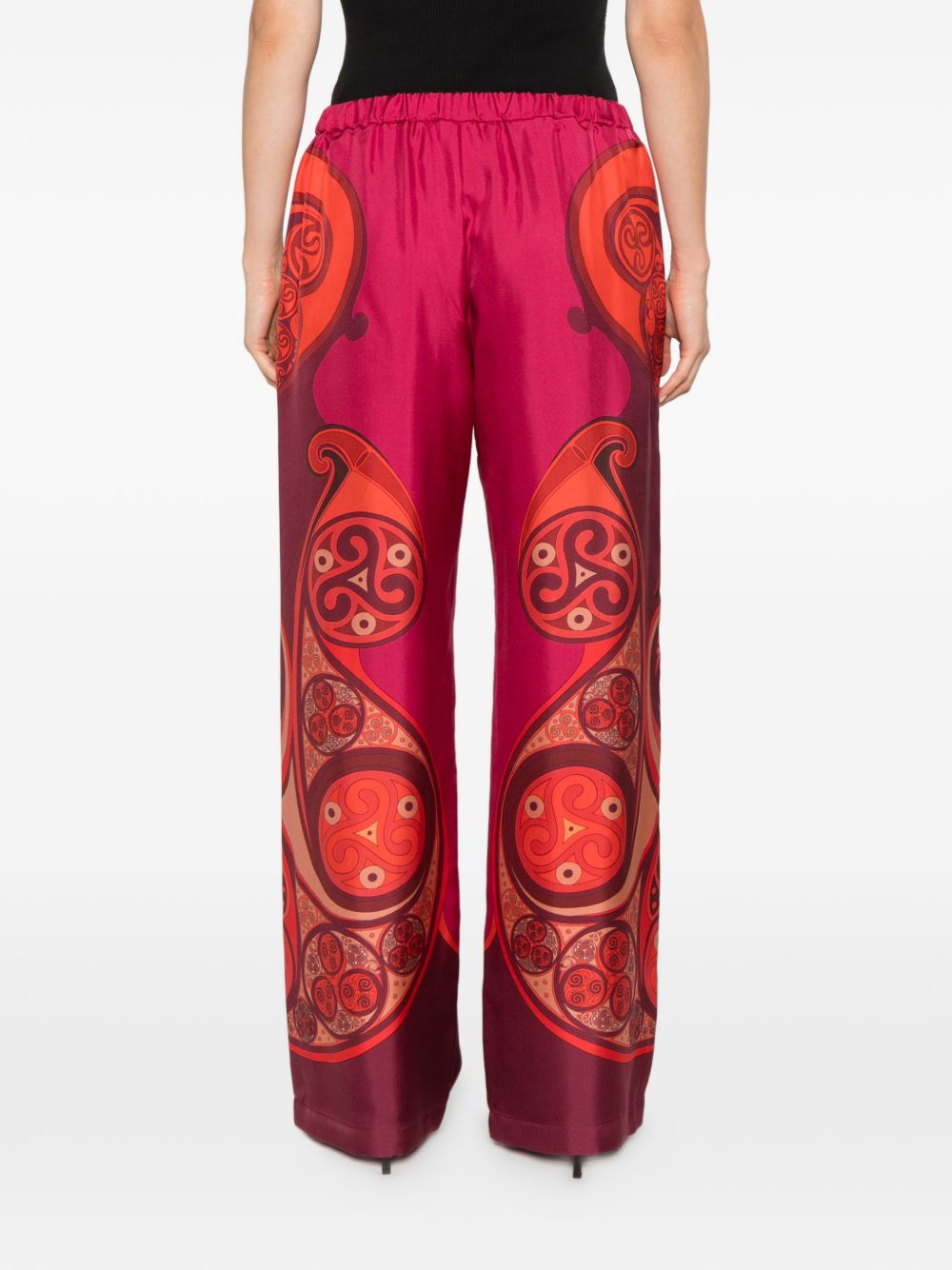 Pantaloni Club in Seta Stampa Alchemy TRO0210SIL026ALC03 RE40 ALCHEMY PLACEE LA DOUBLEJ 