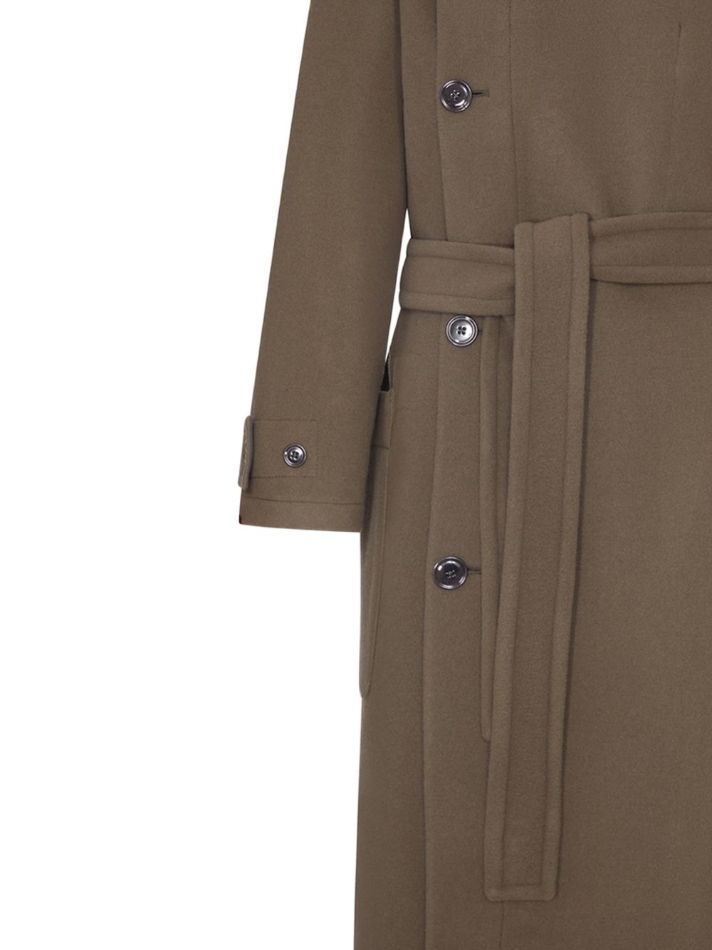 Cappotto Wrap in Lana Double Face CO1037LF1116 GR610 THYME LEMAIRE 