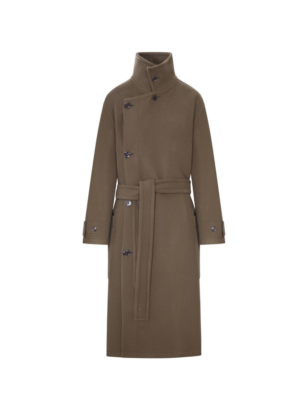 Cappotto Wrap in Lana Double Face CO1037LF1116M GR610 THYME LEMAIRE 