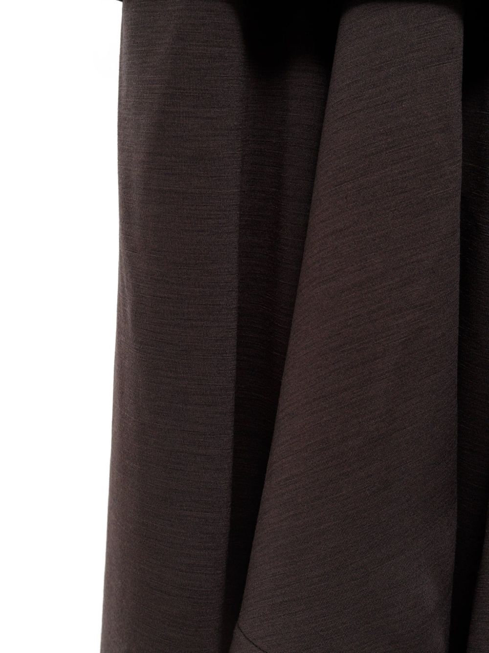 Abito Twisted in Jersey di Lana e Viscosa DR1179LJ1041 BR532 LICORICE LEMAIRE 