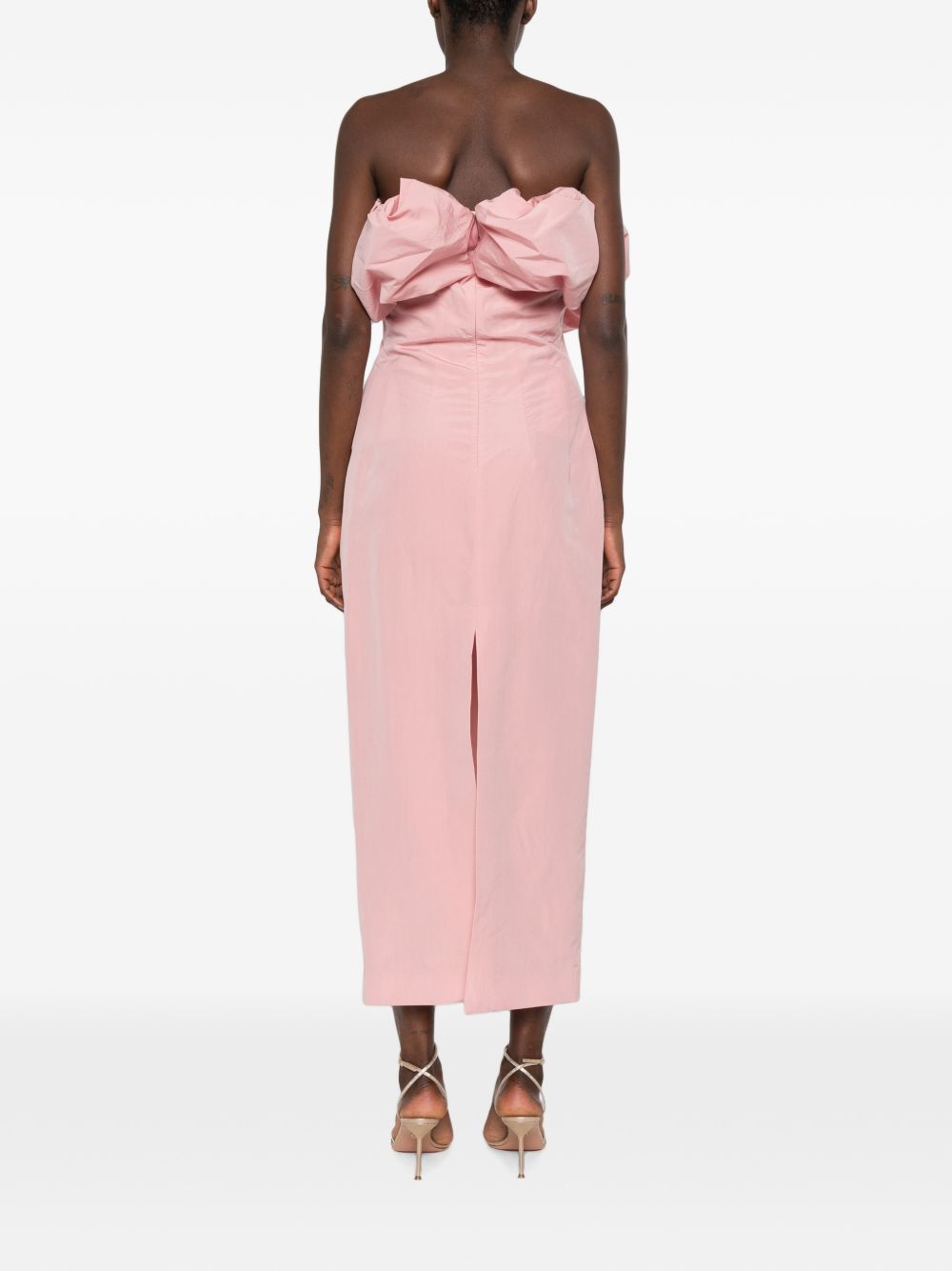 Abito Midi In Tessuto Tecnico 151726 PINK MAGDA BUTRYM 