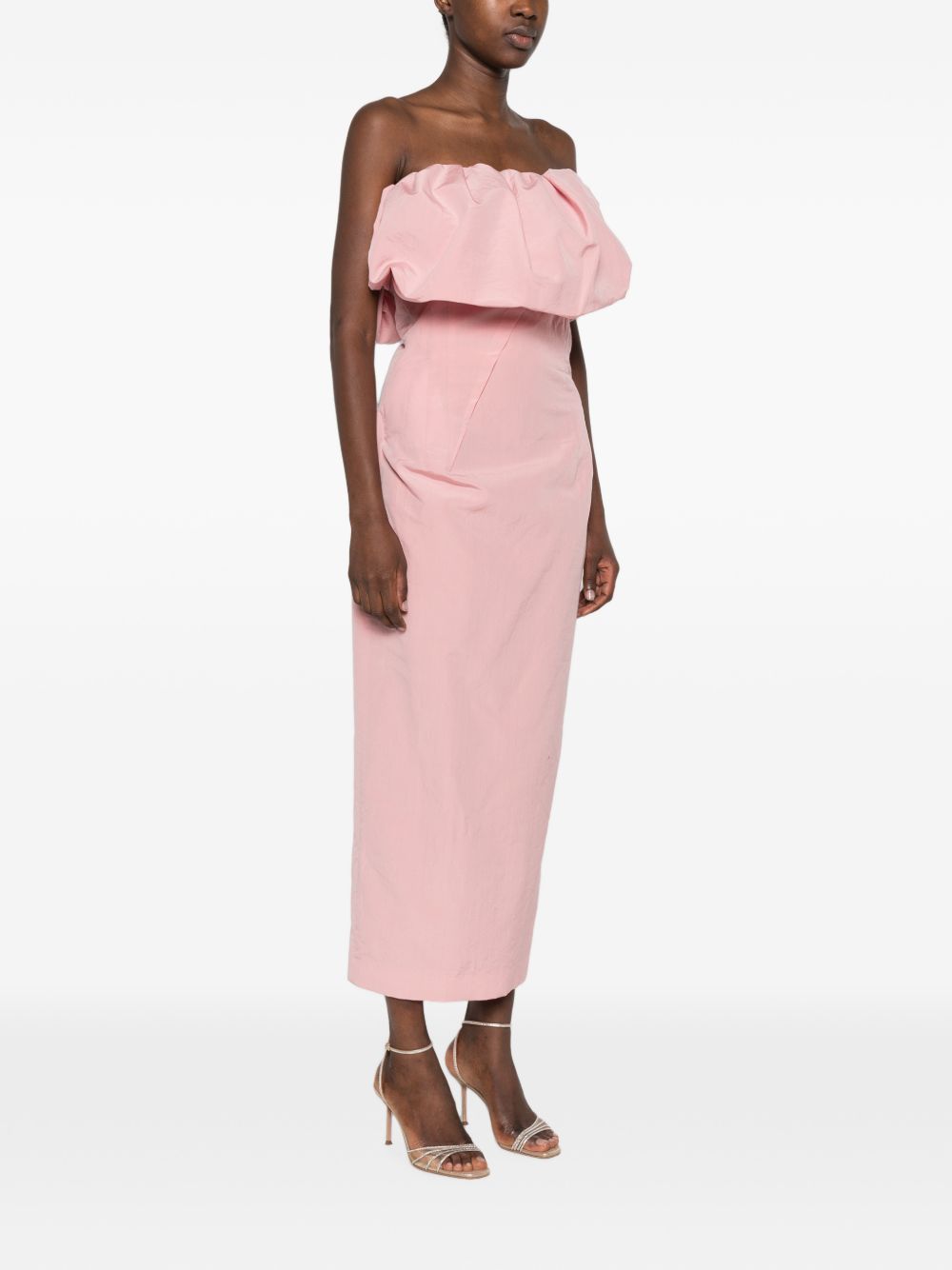 Abito Midi In Tessuto Tecnico 151726 PINK MAGDA BUTRYM 