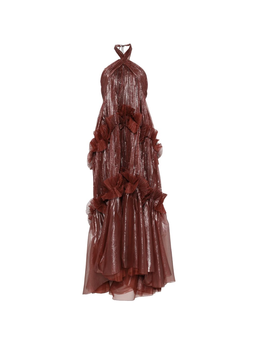 Zadie Dress In Seta ZADIESS TRUFFLE MARIA LUCIA HOHAN 