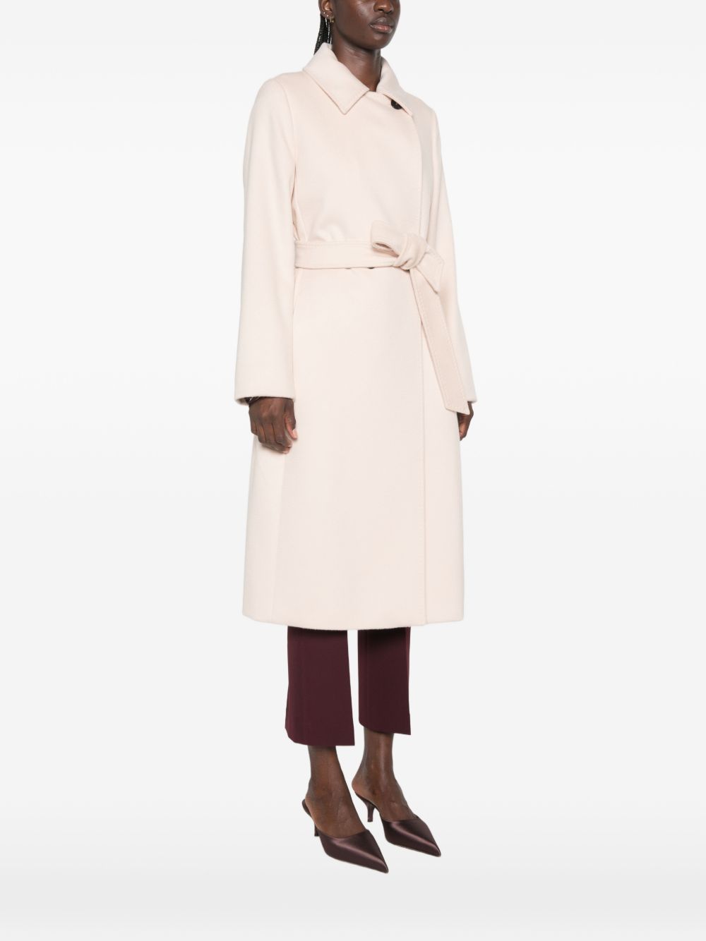 Cappotto In Drap Di Pura Lana 2626016061600 083 CHAMPAGNE MAX MARA STUDIO 