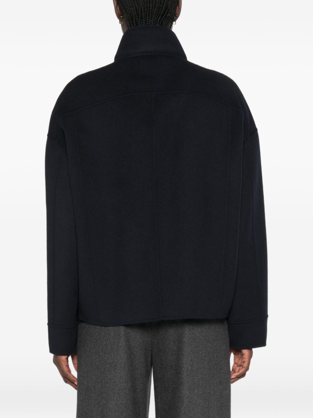 Giaccone Doppio Drap Lana Vergine 2626086041600 006 BLUE MAX MARA STUDIO 