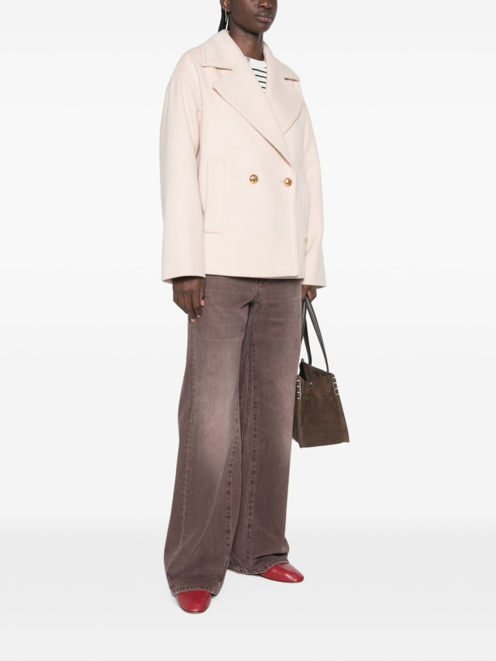 Giaccone Doppio Drap Lana Vergine 2626086091600 083 CHAMPAGNE MAX MARA STUDIO 