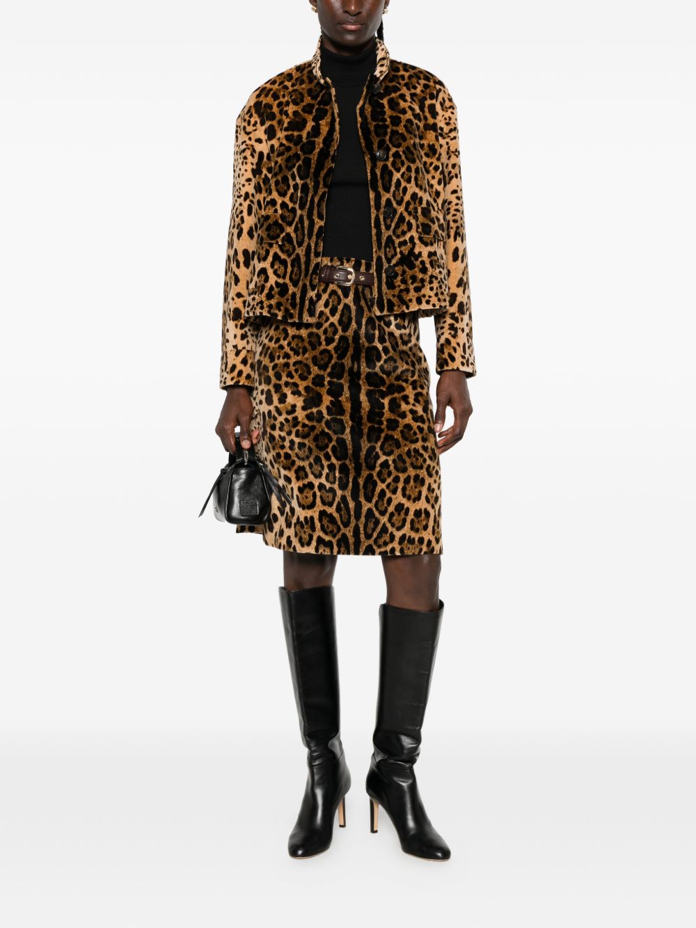 Gonna a falange 2626106011600 001 LEOPARDO MAX MARA STUDIO 