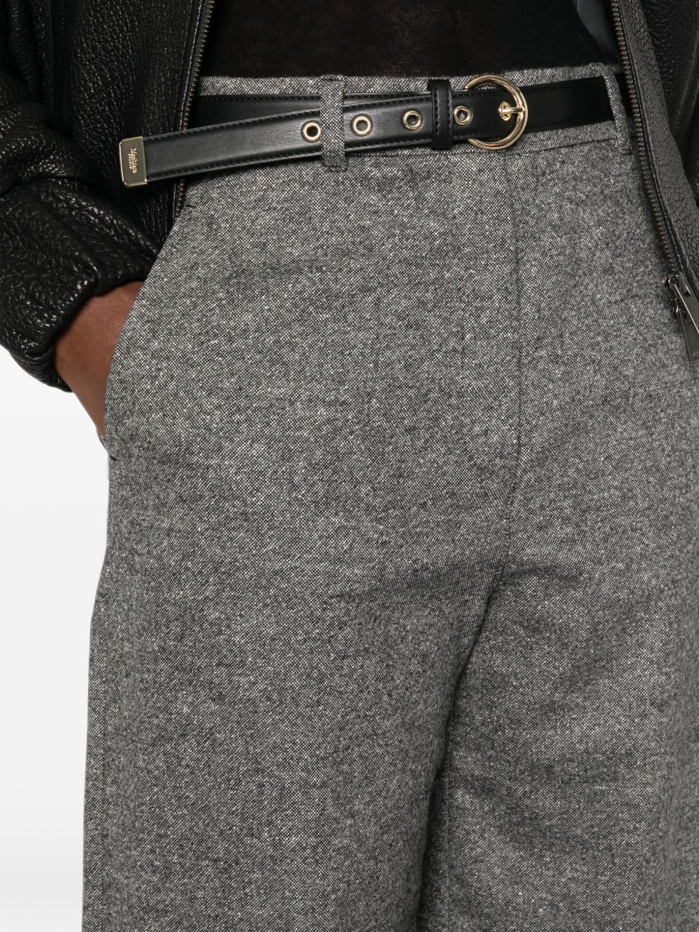 Pantaloni In Donegal 2626136042600 001 BIANCO NERO MAX MARA STUDIO 