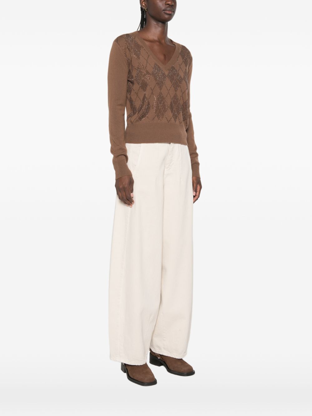 Maglia In Lana Cashmere 2626366032600 006 CASTAGNA MAX MARA STUDIO 