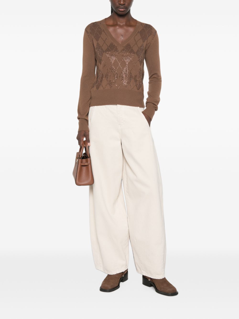 Maglia In Lana Cashmere 2626366032600 006 CASTAGNA MAX MARA STUDIO 