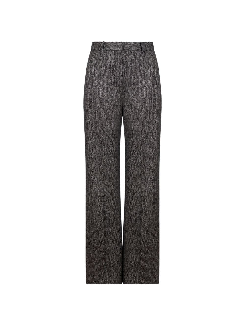 Pantaloni In Jersey Jacquard 2626786012600 001 BIANCO NERO MAX MARA STUDIO 