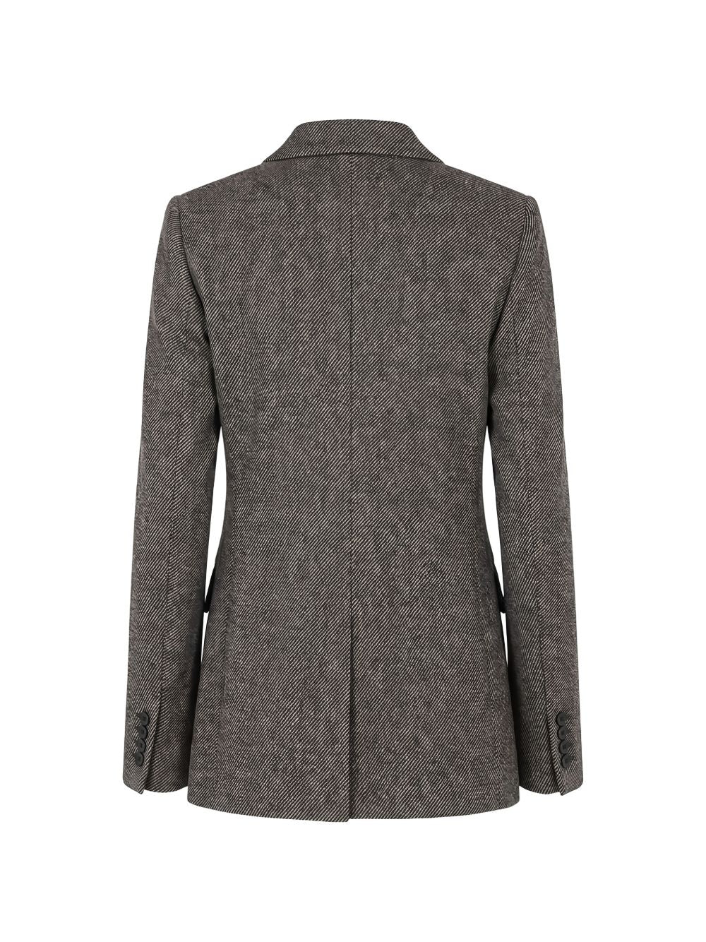 Blazer In Jersey Jacquard 2626916012600 001 BIANCO NERO MAX MARA STUDIO 