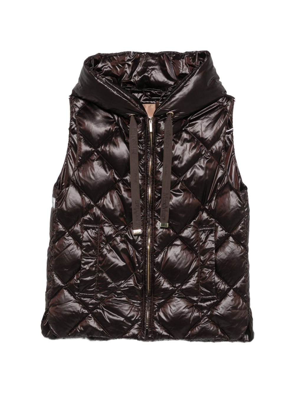 Piumino Smanicato In Tela Nylon 2629296055600 027 BROWN MAX MARA STUDIO 
