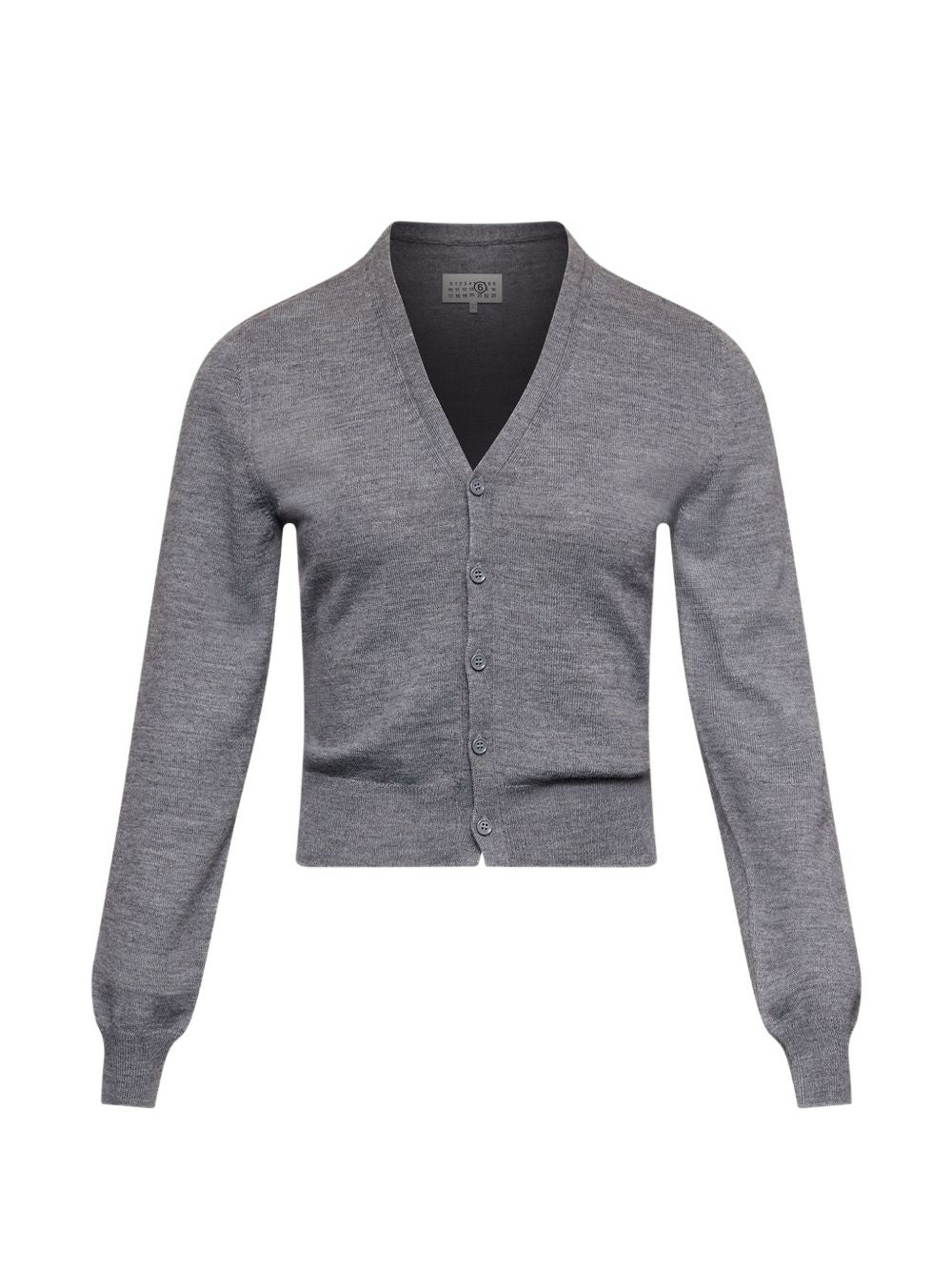 Cardigan in misto lana S52HP0040M13281 859M GREY MM6 MAISON MARGIELA 