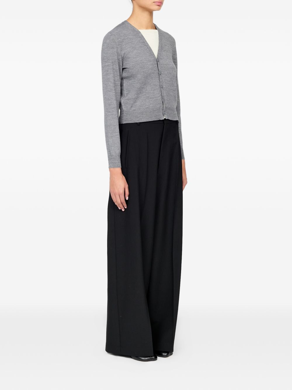 Cardigan in misto lana S52HP0040M13281 859M GREY MM6 MAISON MARGIELA 