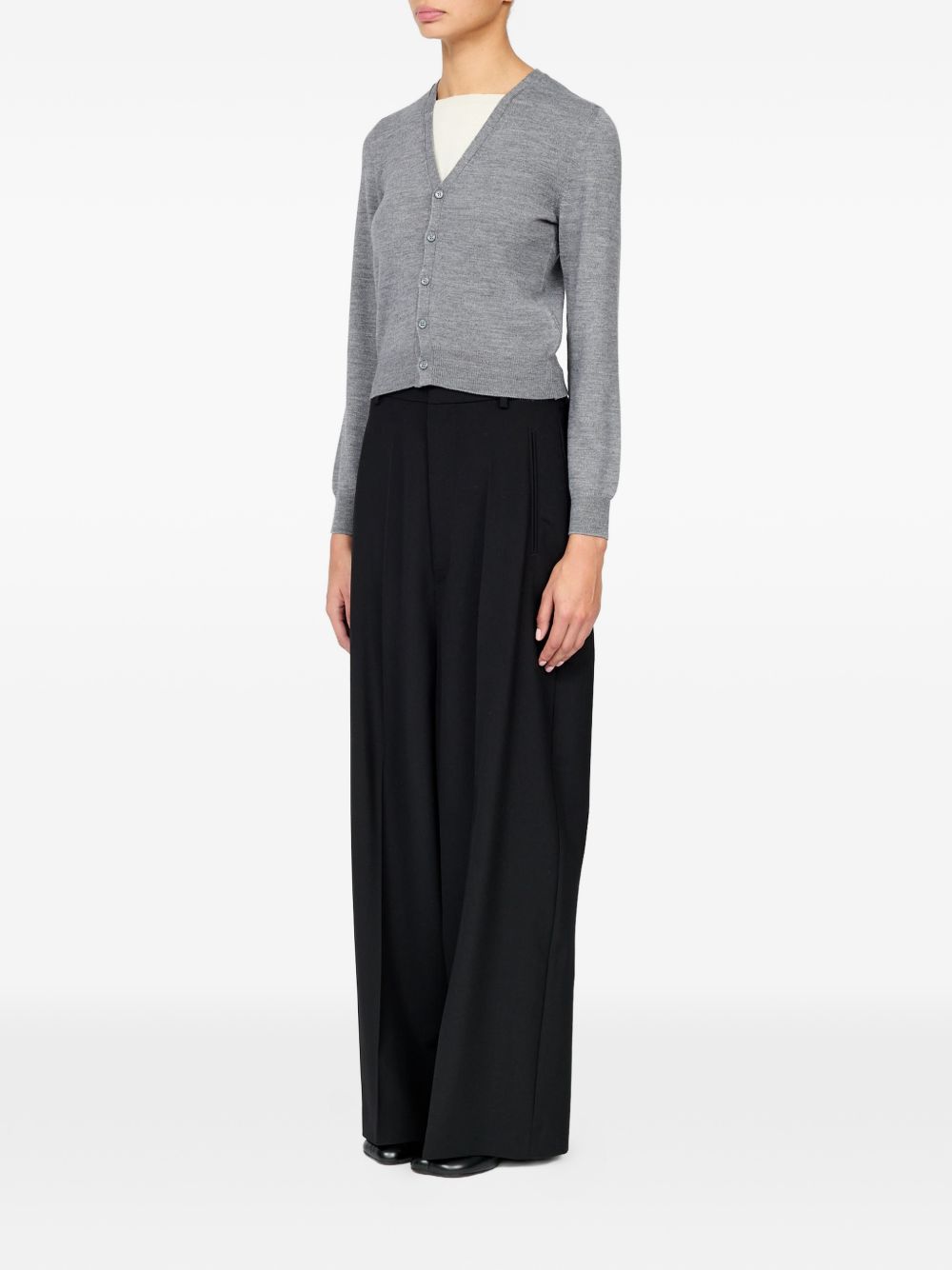 Cardigan in misto lana S52HP0040M13281 859M GREY MM6 MAISON MARGIELA 