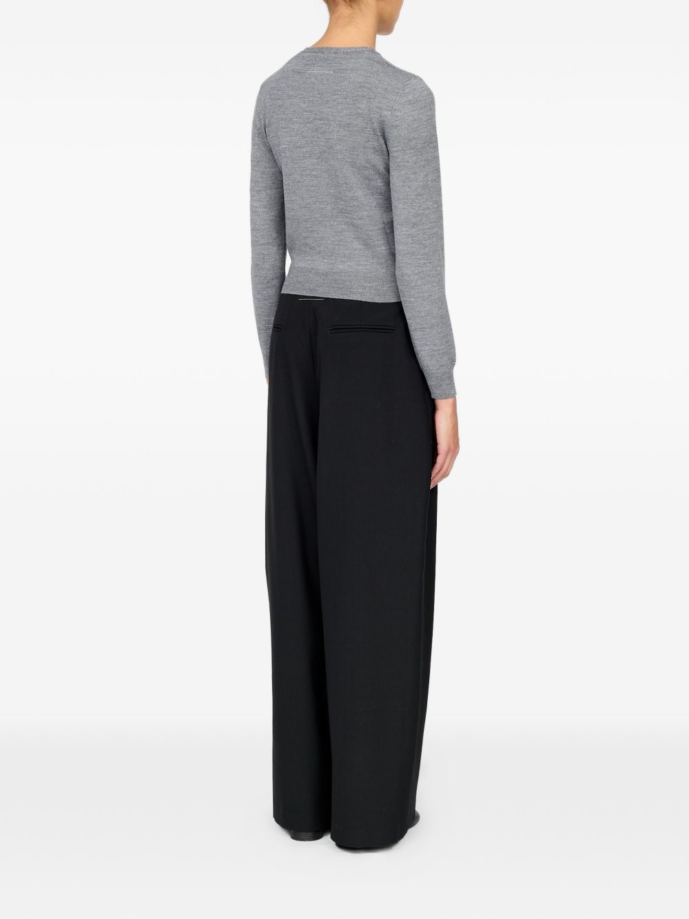 Cardigan in misto lana S52HP0040M13281 859M GREY MM6 MAISON MARGIELA 
