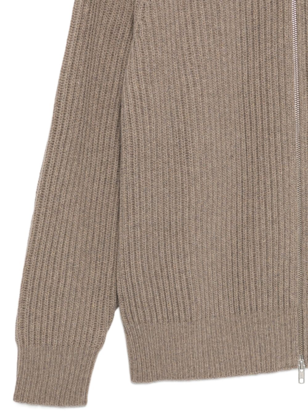 Cardigan In Lana Con Zip SH0AM0095M13286 811M BEIGE MM6 MAISON MARGIELA 