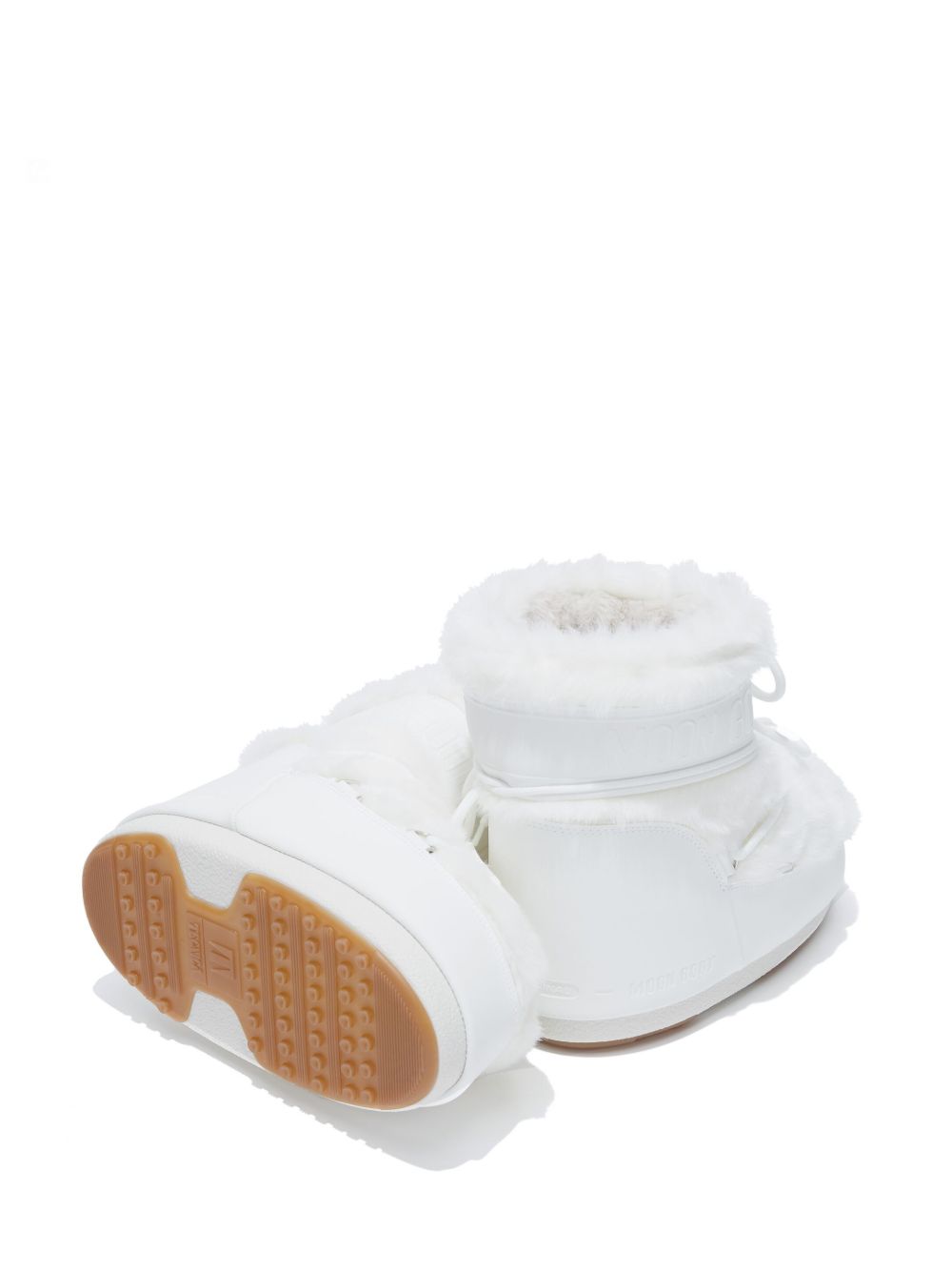 MB Icon Low Faux Fur 80D1409390 A002 OPTICAL WHITE MOON BOOT 