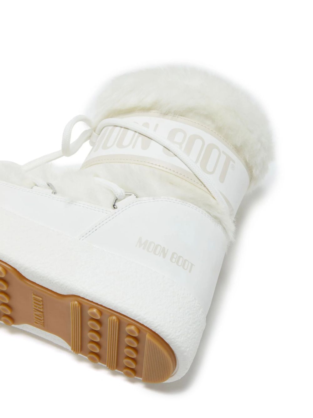 MB LTrack Faux Fur WP 80D2450130 A001 WHITE MOON BOOT 