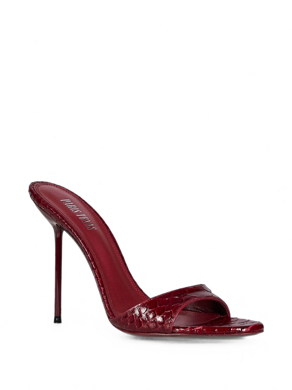Lidia Mule In Pitone Stampato PX836XPTAL DEEP RED PARIS TEXAS 