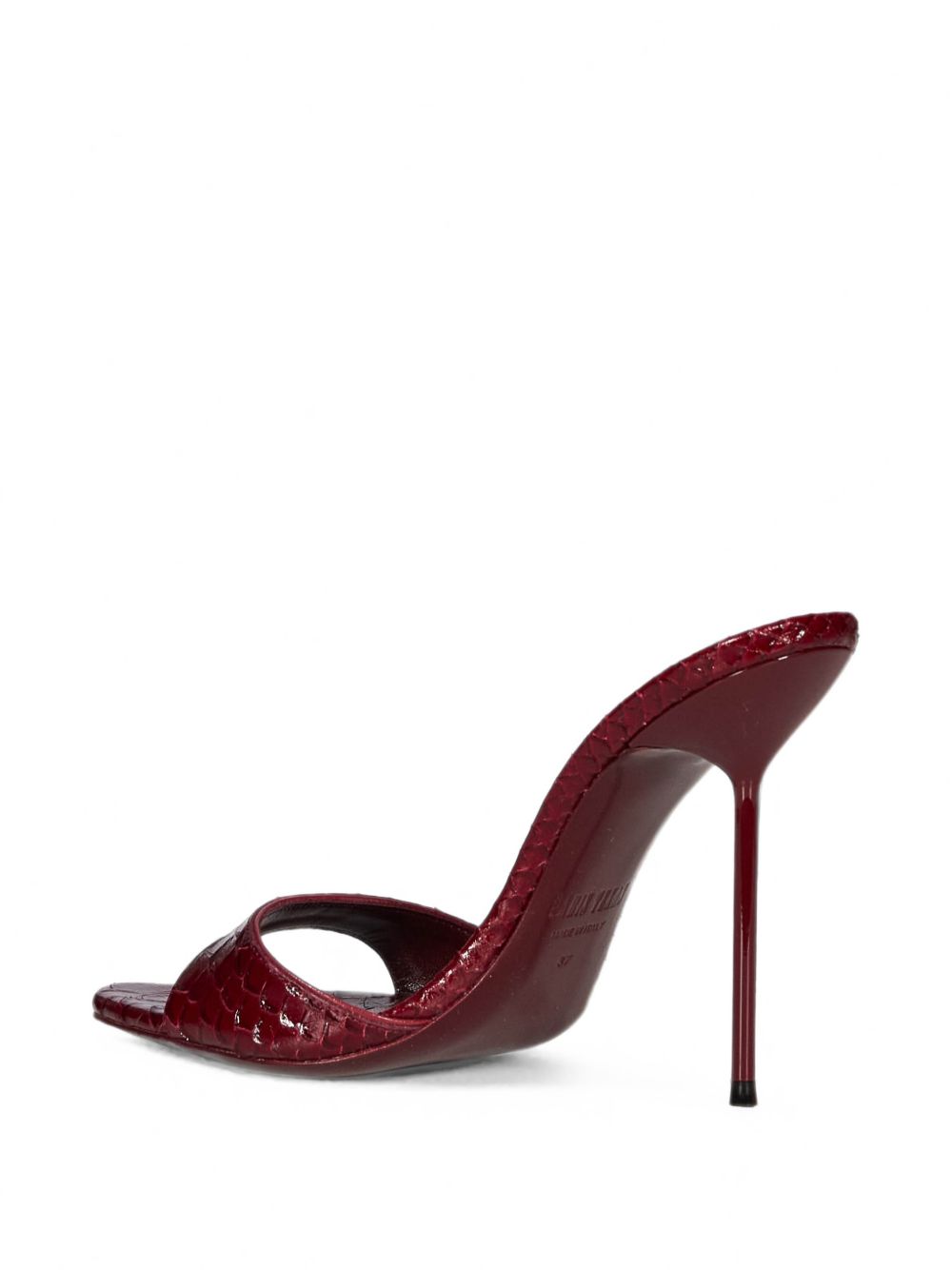 Lidia Mule In Pitone Stampato PX836XPTAL DEEP RED PARIS TEXAS 