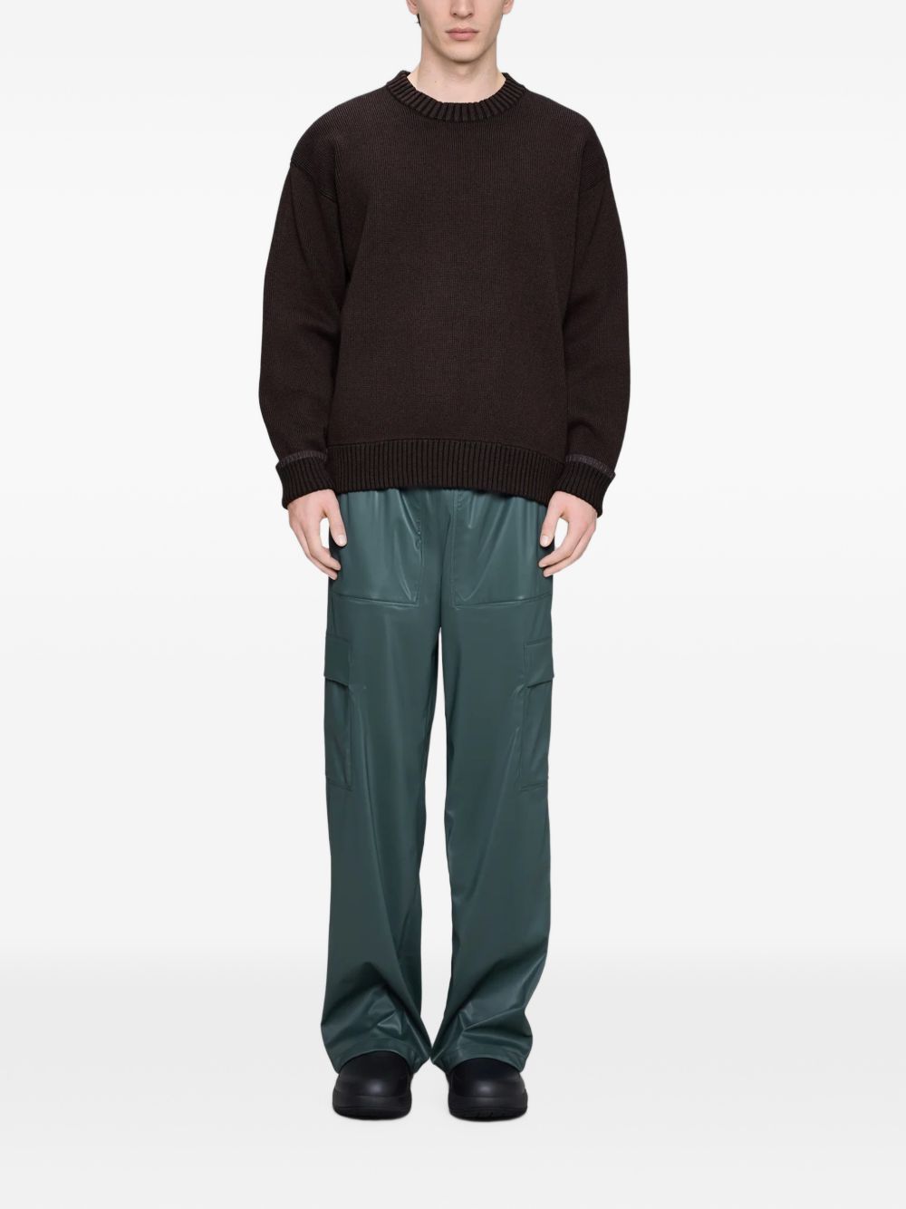 Sowa Knit Crew Neck 30000 BLACK ENVY RAINS 