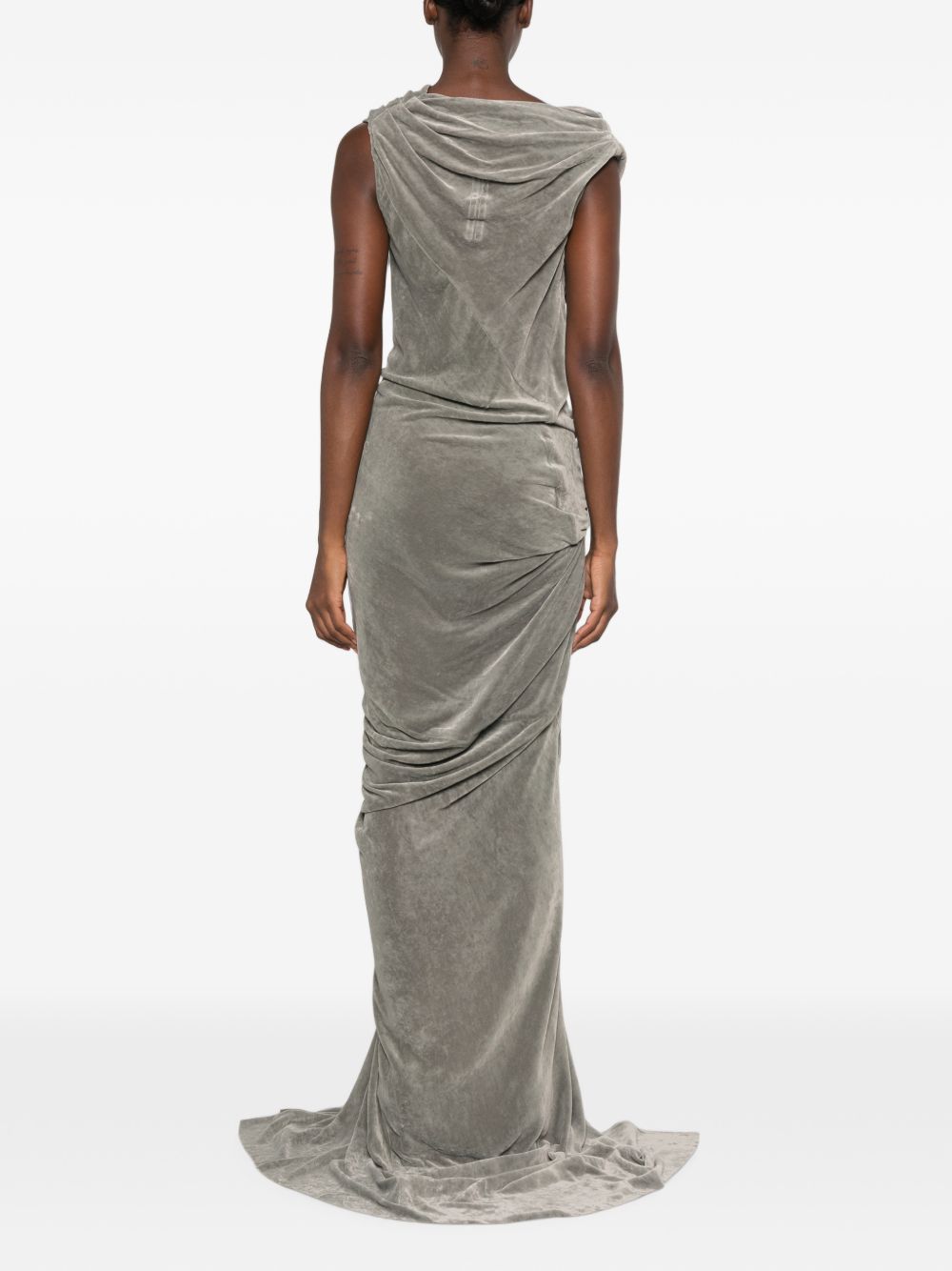 Abito Struttured Dress RO02F5595V 48 DARK PEARL RICK OWENS 