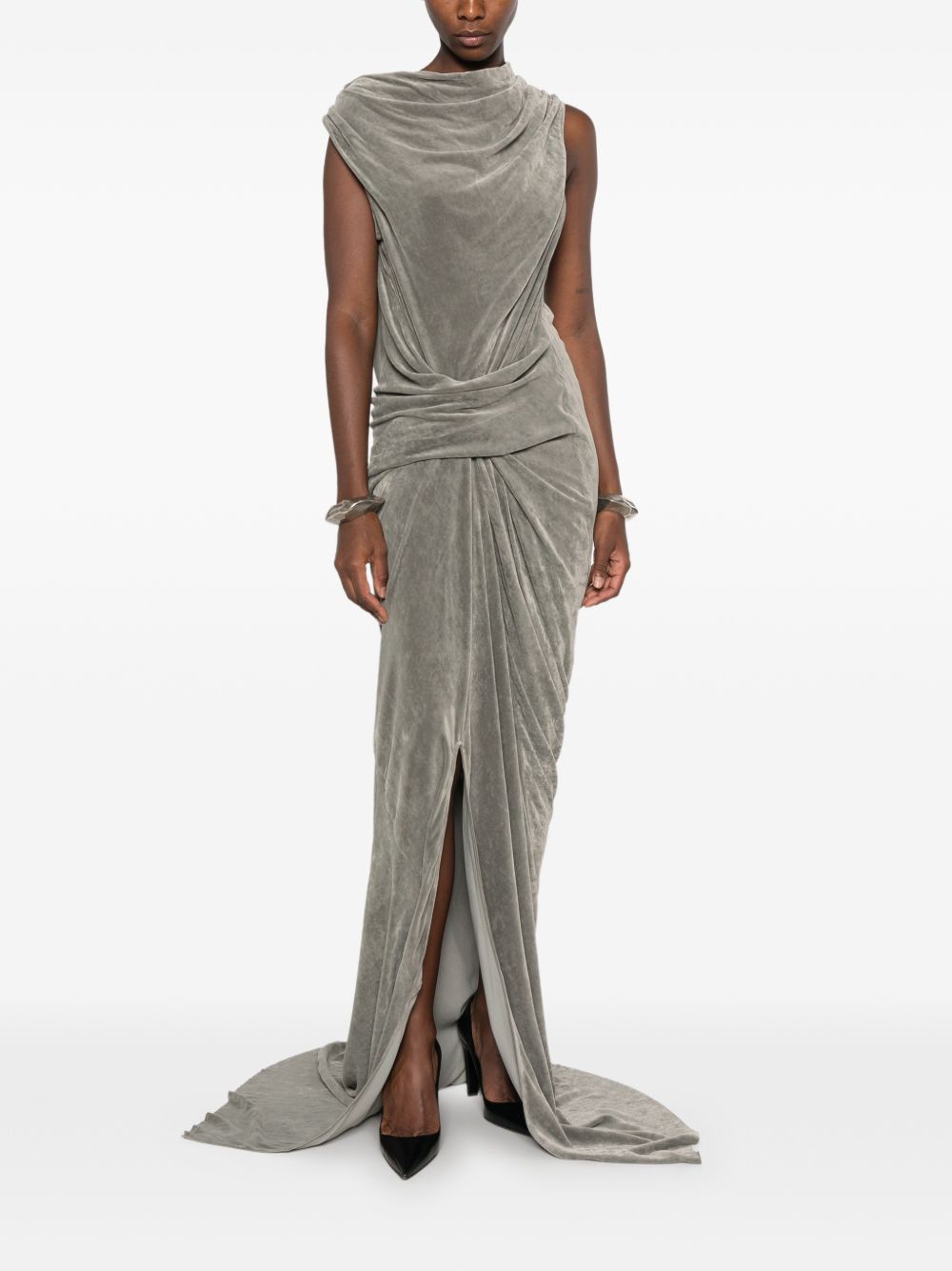Abito Struttured Dress RO02F5595V 48 DARK PEARL RICK OWENS 