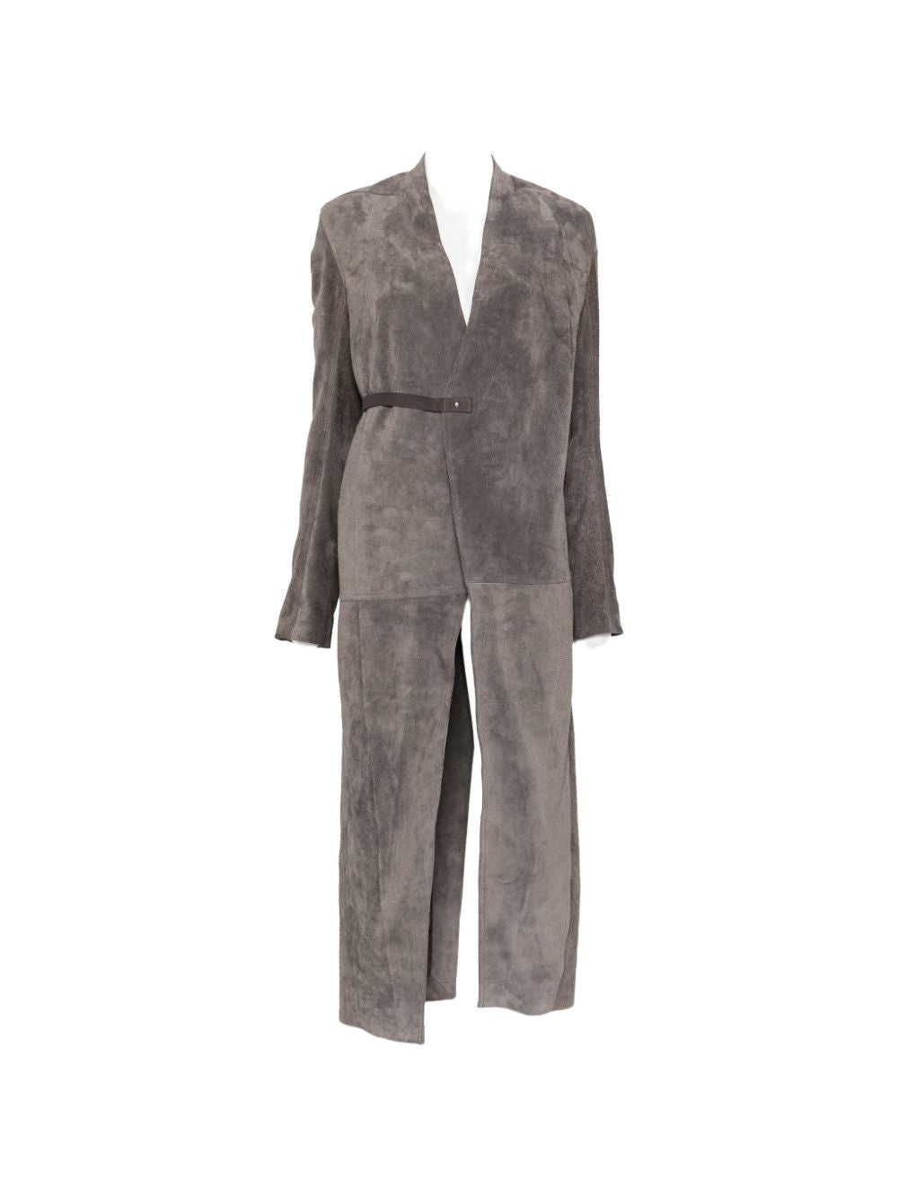Cappotto In Pelle RO02F5954LVSH 78 DARKDUST RICK OWENS 